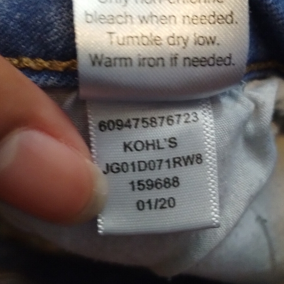 So Kohl's Low Rise Favorite Shortie Demin Shorts size girl 7 - Picture 14 of 15